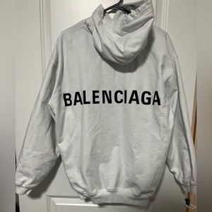 Balenciaga hoodie white